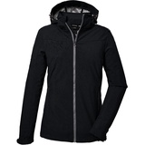 KILLTEC Damen Softshelljacke/Outdoorjacke mit abzippbarer Kapuze KOS 40 WMN SFTSHLL JCKT, dunkelnavy, 48,