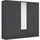 Rauch Drehtürenschrank Bari 225 x 210 x 54 cm Grau