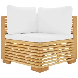 vidaXL Garten-Ecksofa 2-tlg. braun