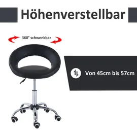 Homcom Rollhocker schwarz