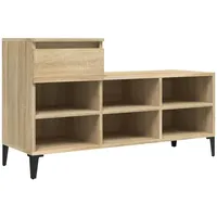 VidaXL Schuhregal Sonoma-Eiche 102x36x60 cm Holzwerkstoff
