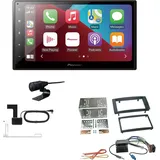 EHO Pioneer SPH-DA160DAB 2-DIN Autoradio CarPlay Android Auto Bluetooth DAB USB passend für Volkswagen VW T5 Transporter 2003-2015 rechtwinklig,...