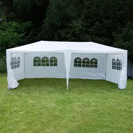 VCM Pavillon 3 x 6 m inkl. Seitenteile Weiß