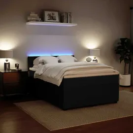 vidaXL Boxspringbett 140 x 200 cm Schwarz