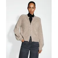 Opus Strickjacke mit Zweiwege-Reißverschluss Modell DOSMIC Taupe, 38
