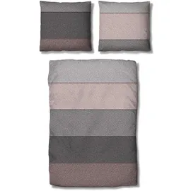Traumschlaf Kansas Gestreift Pink 200 x 220 cm + 2 x 80 x 80 cm