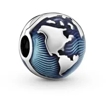 Pandora Blauer Globus Silber 799429C01