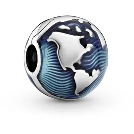 Pandora Blauer Globus Silber 799429C01