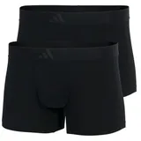 Adidas Trunk Active Flex Cotton 3 Stripes in Black / Pant Herren | 2er Pack 4-Wege-Stretch Schwarz XL