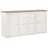 Hom ́in Sideboard 180 x 89 x 43 cm Grau / Weiß