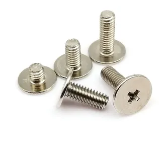 BOYALE 20pcs M2 M2.5 Phillips Flat Extra Size Big Large Head Bolt Screw for Laptop Notebook Fix Repair Computer (Color : 6mm, Size : M2.5 dk 7mm)