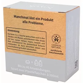 Niyok 4in1 Feste Dusche Athletic grey 80 g