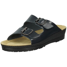 Rohde Neustadt D 1431 Schuhe Damen Pantoletten Clogs Weite G, Größe:43 EU, Farbe:Blau