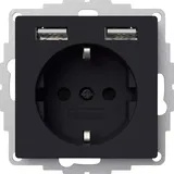 2USB USB-Steckdose 2U-449351 Anthrazit