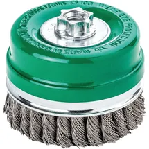 Lessmann Topfbürste Edelstahl gezopft 80 mm M14