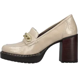 Rieker Damen Halbschuhe Y4150 Slipper beige, weit