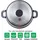 Cheffinger 6-Teilig Kochgeschirr-Set 20 / 24 / 28 cm Topf Induktion Alu Guss Pfanne Topfset Kochtopfset Marmor