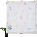 Rollos & More Raffrollo Ösenrollo Kinder Hände Weiss bunt Breite 45 x Höhe 130 cm