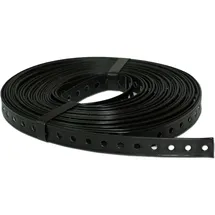 stabilo-sanitär Stabilo-Sanitaer Montagelochband 19 mm gerade Kanten 10m kunststoffummantelt Lochband Montageband für Rohre Befestigungsmaterial Montagematerial