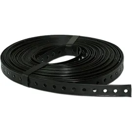 stabilo-sanitär Stabilo-Sanitaer Montagelochband 19 mm gerade Kanten 10m kunststoffummantelt Lochband Montageband für Rohre Befestigungsmaterial Montagematerial