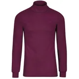 TRIGEMA Rollkragenshirt TRIGEMA "TRIGEMA Langarm Ski- und Sport-Rollkragenpullover", Damen, Gr. XL, rot (sangria), 100% Baumwolle (Bio-Baumwolle kbA), Basic, Shirts