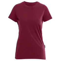 HRM Women ́s Luxury Roundneck Tees - bordeaux - XXL
