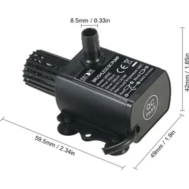 Aibecy Mini DC12V 9W Micro Brushless Wasserpumpe