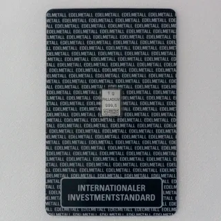 Palladiumbarren 1g Investmentblister