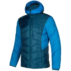 La Sportiva Daunen-Winterjacke Bivouac Down (leicht, Wärmeisolierung, Skitouring) sturmblau/elektikblau Herren