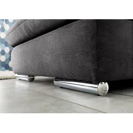 Set One by Musterring Wohnlandschaft "SO 4100 komfortable Federkernunterfederung, inkl. Kopfteilverstellung", grau (anthrazit 95), B:365cm H:80cm T:225cm, SET ONE BY MUSTERRING, Sofas, Wohnlandschaft, wahlweise Bettfunktion und Sitztiefenverstellung, U-Form