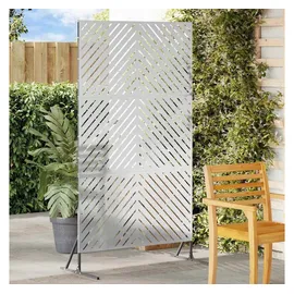 vidaXL Sichtschutz 100 x 50 x 180 cm Grau Stahl