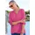 GOLDNER Elegante Viskosebluse mit V-Ausschnitt pink 44