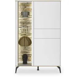 Mäusbacher Highboard Meran Dekor Weiß / Matt