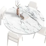 Gartentischdecke Rund Tischdecke Rund 140 120 80 60 cm, Spanntischdecke Rund Tablecloth, Tischdecke Rund Outdoor Abwaschbar Tischtücher, Round Table Cloth, Runde Tischdecke für draußen 80cm D