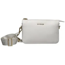 Bogner Wallis Umhängetasche Leder 23 cm weiss