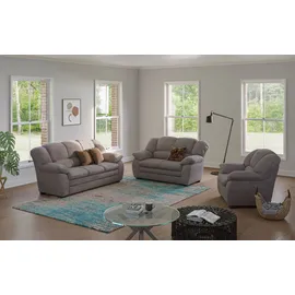 Cotta Couch Polyester 3-2-1 Garnitur Grau