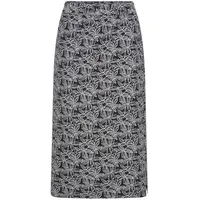 GOLDNER Jerseyrock Damen Floral Schwarz 46