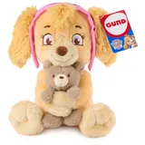 PAW PATROL GUND Skye with Kai Teddy Bear, Official Chase Plush Toy, Dog Stuffed Animal for Ages 1 and Up, 9.5”