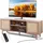 Vevor Rattan-TV-Ständer Boho Lowboard 167,7 x 63,6 x 39,7 cm Braun/Holz