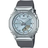 CASIO G-SHOCK Chronograph, Quarzuhr, Armbanduhr, Damenuhr, Herrenuhr, Stoppfunktion, Resinband grau