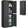 Songmics Aktenschrank 40 x 60 x 180 cm Mattschwarz