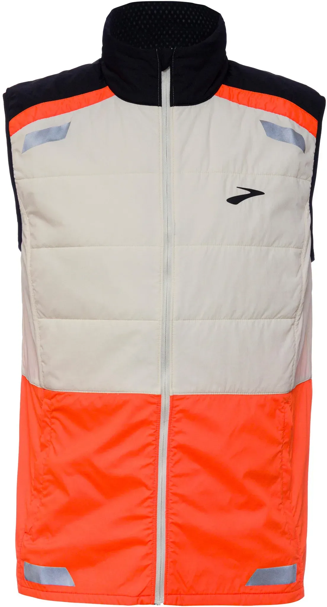 Brooks Run Visible Insulated Laufweste Herren in ecru-fluoro flash-black, Größe XXL - weiß