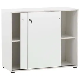 MÖBELPARTNER Serie 400 Aktenschrank 100,1 x 41,0 x 83,6 cm weiß
