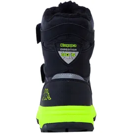 Kappa Unisex Kinder Stiefel Winterschuh gefüttert Stylecode 260903K Schwarz, Schuhgröße:31 EU - 31