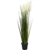 naturn living Kunstrasen Pampasgras - ø 13 x 90 cm - Cortaderia Selloana - Kunstpflanze - Wartungsfreies Pampasgras - Grün