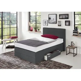 Westfalia Schlafkomfort Boxspringbett 120 x 200 cm H3 Grau