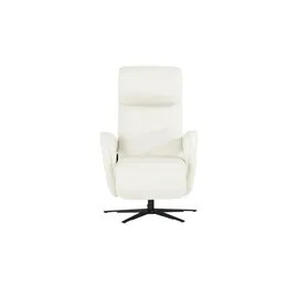 Hukla Relaxsessel Pierre Leder 75 x 115 x 87 cm Weiß