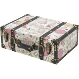 HMF Vintage Koffer aus Holz, 38 x 26 x 13 cm