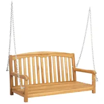 vidaXL Schaukelbank 114 x 61 x 61,5 cm Braun