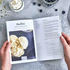 Springlane Eismaschine & Joghurtbereiter Erika 2,5 L mit selbstkühlendem Kompressor 250 W, Eiscrememaschine aus Edelstahl mit Kühl- und Heizfunktion, inkl. Rezeptheft